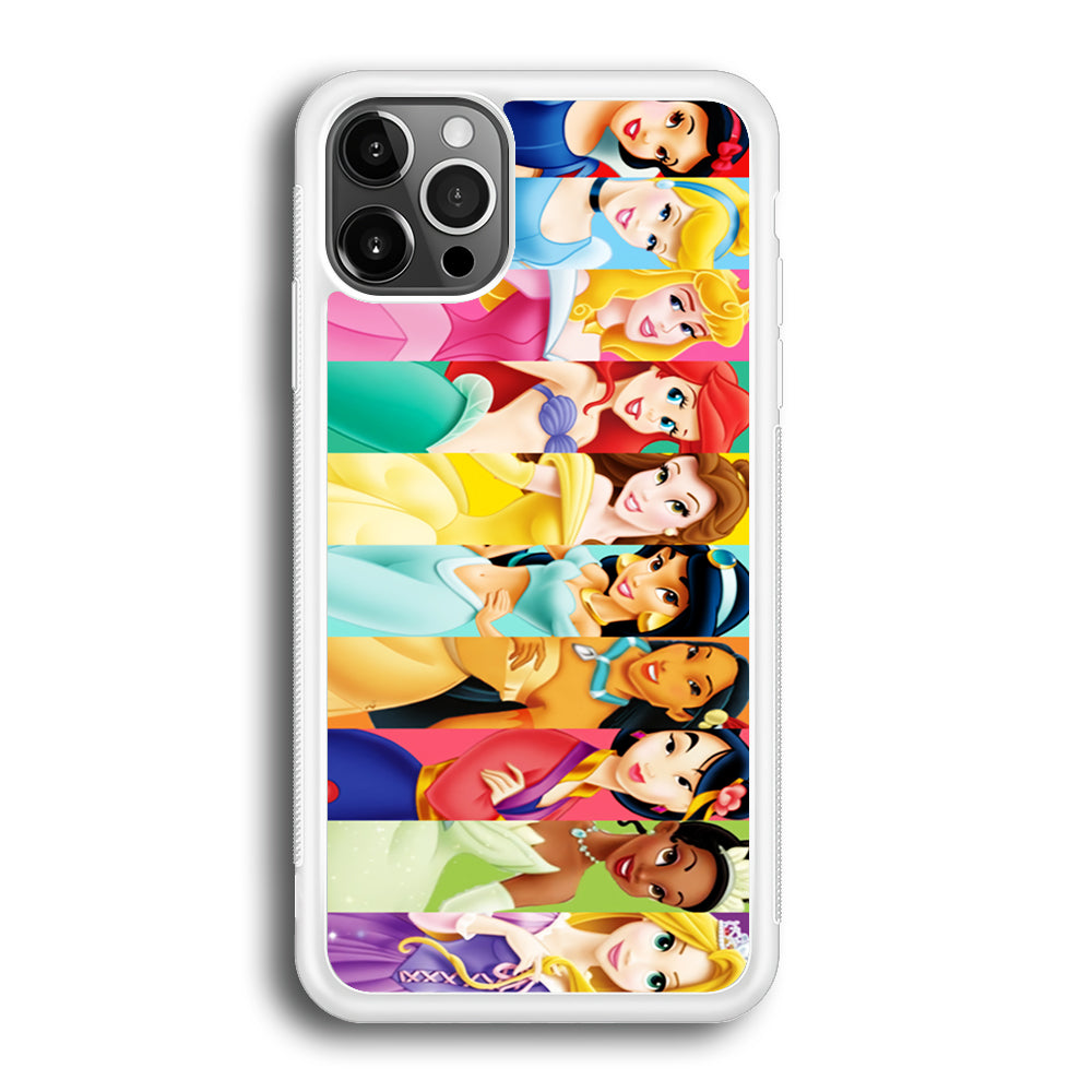 Disney Princess Character iPhone 12 Pro Max Case-Phone Case-Rubber White (2D Case)-Altracase
