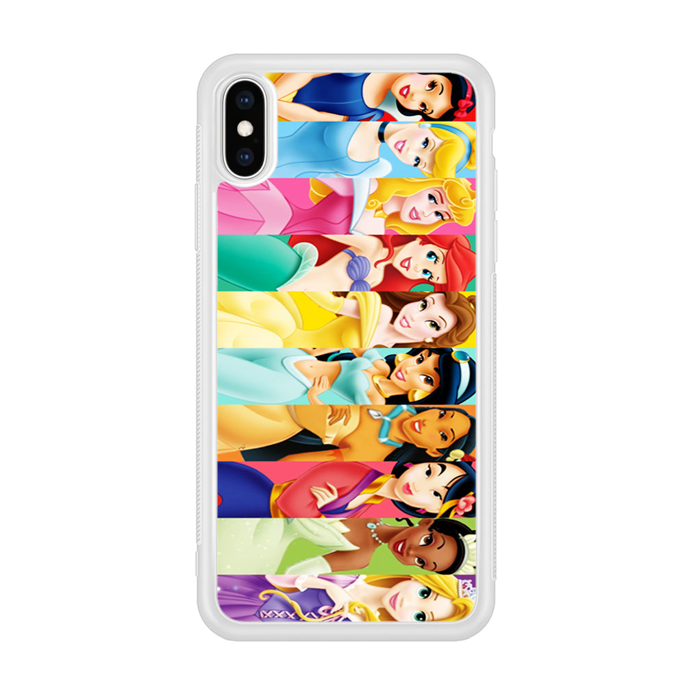 Disney Princess Character iPhone Xs Case-Phone Case-Rubber White (2D Case)-Altracase