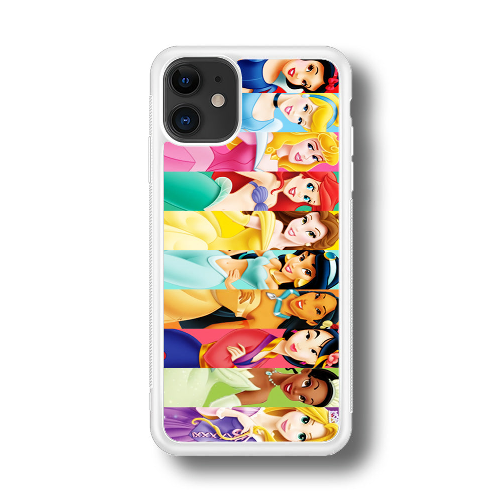 Disney Princess Character iPhone 11 Case-Phone Case-Rubber White (2D Case)-Altracase