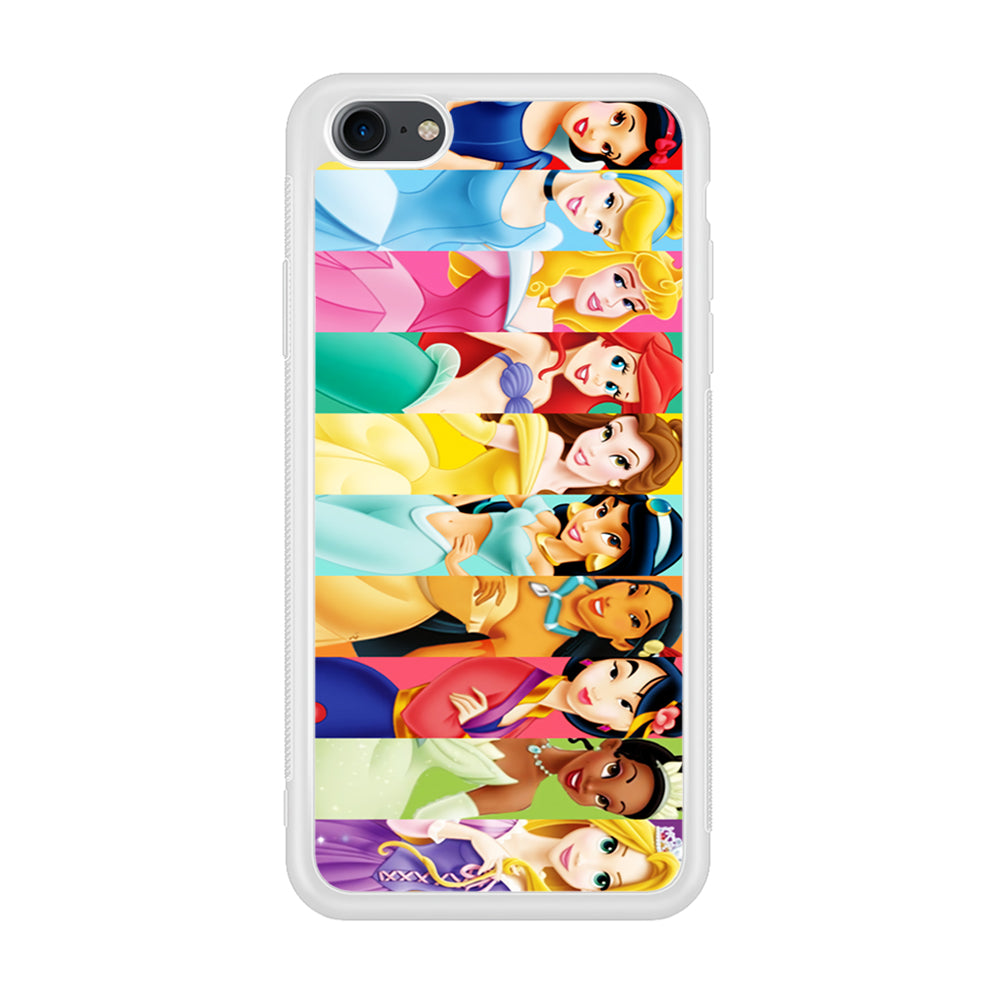 Disney Princess Character iPhone 7 Case-Phone Case-Rubber White (2D Case)-Altracase