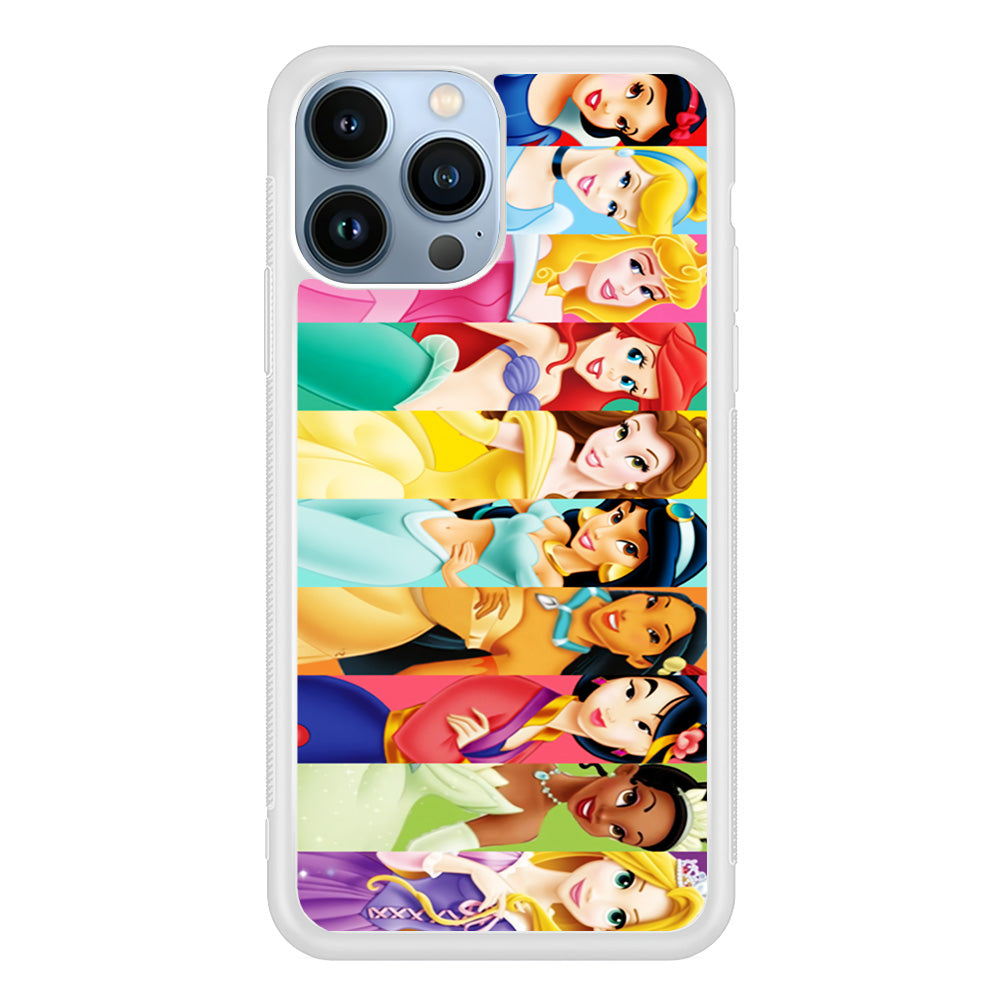 Disney Princess Character iPhone 15 Pro Max Case-Phone Case-Rubber White (2D Case)-Altracase