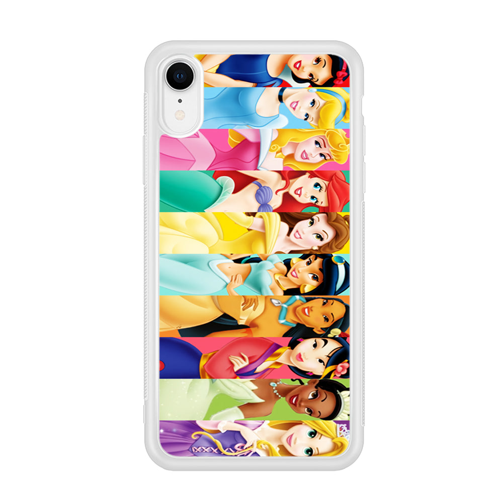 Disney Princess Character iPhone XR Case-Phone Case-Rubber White (2D Case)-Altracase
