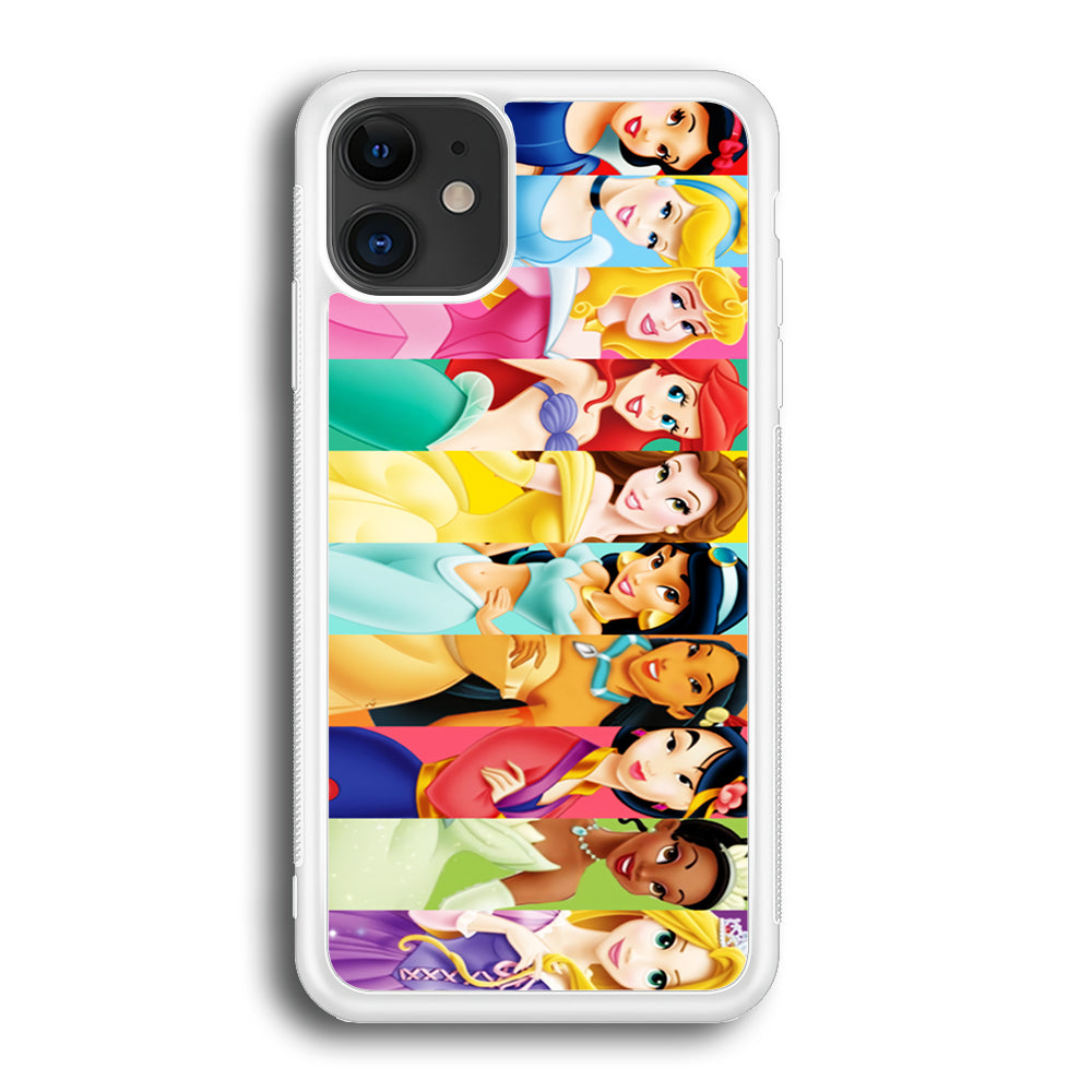 Disney Princess Character iPhone 12 Case-Phone Case-Rubber White (2D Case)-Altracase