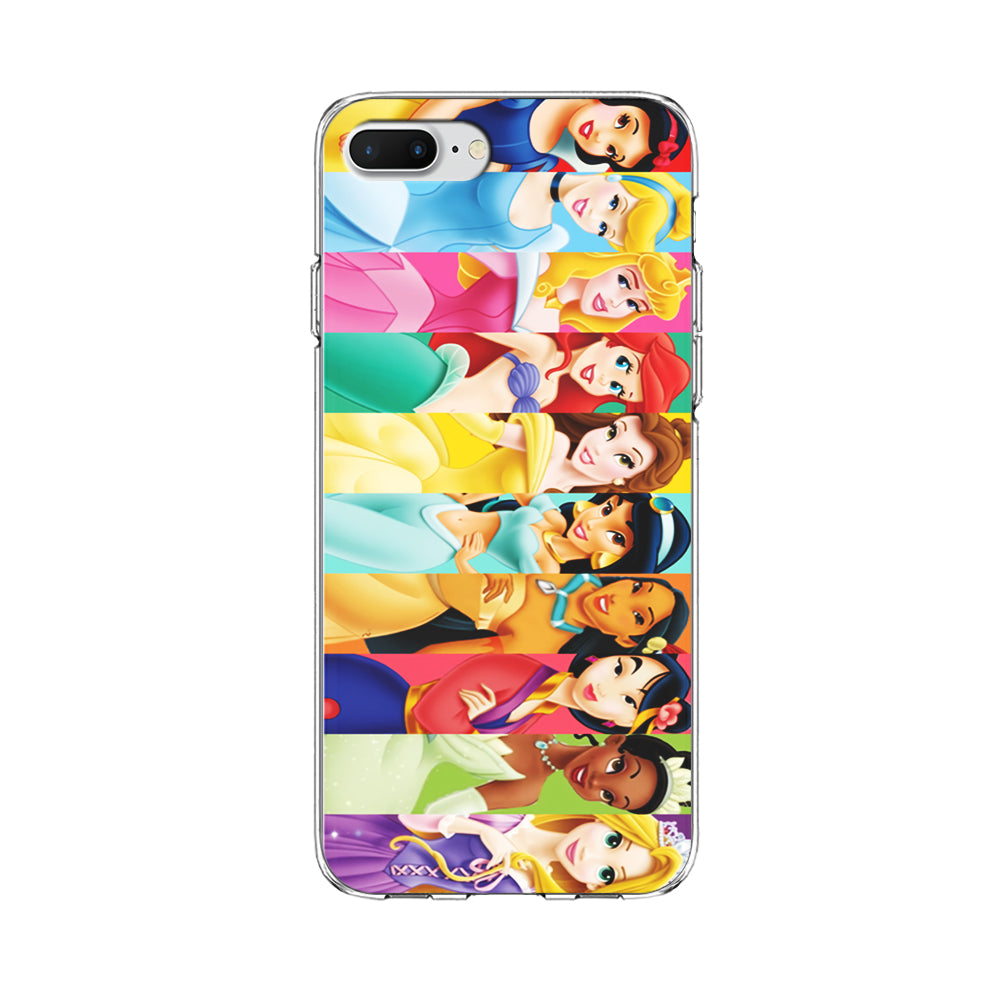Disney Princess Character iPhone 8 Plus Case-Phone Case-Clear Soft Case-Altracase