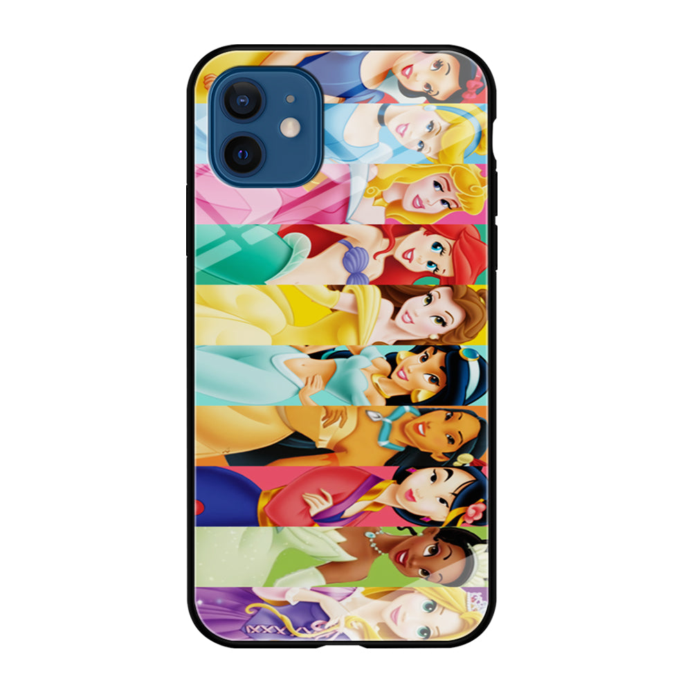 Disney Princess Character iPhone 12 Case-Phone Case-Tempered Glass Case-Altracase
