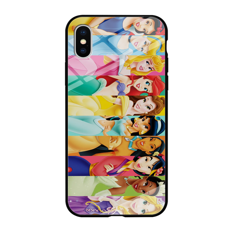 Disney Princess Character iPhone Xs Case-Phone Case-Tempered Glass Case-Altracase