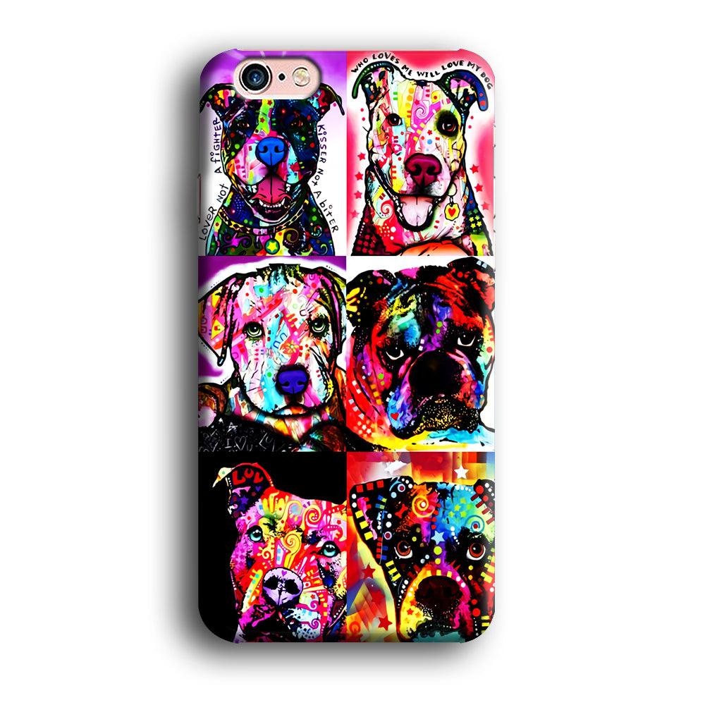 Dog Colorful Art Collage iPhone 6 | 6s Case-Phone Case-3D Case-Altracase