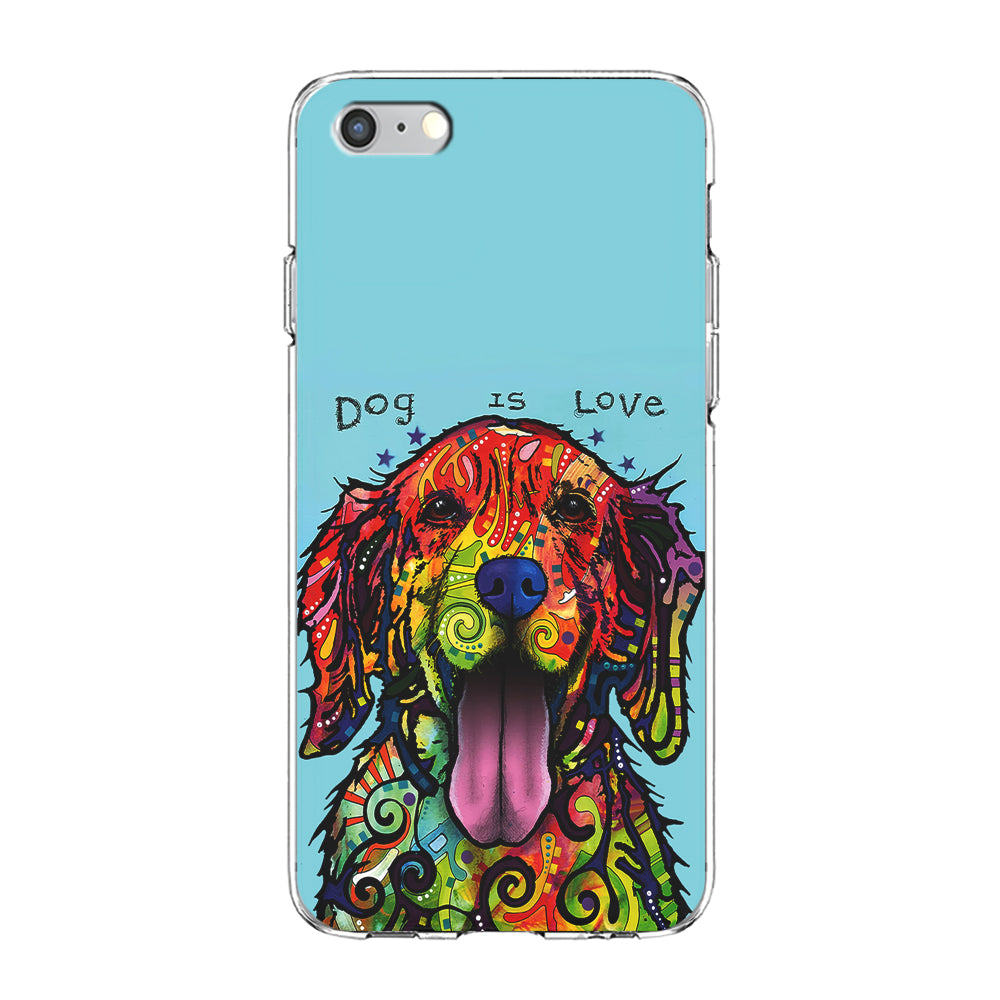 Dog is Love Painting Art iPhone 6 Plus | 6s Plus Case-Phone Case-Clear Soft Case-Altracase