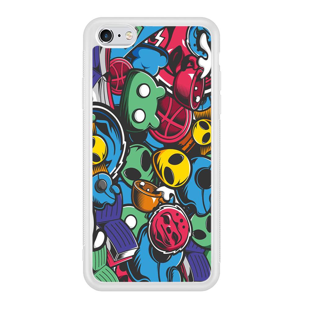 Doodle 001 iPhone 6 | 6s Case-Phone Case-Rubber White (2D Case)-Altracase