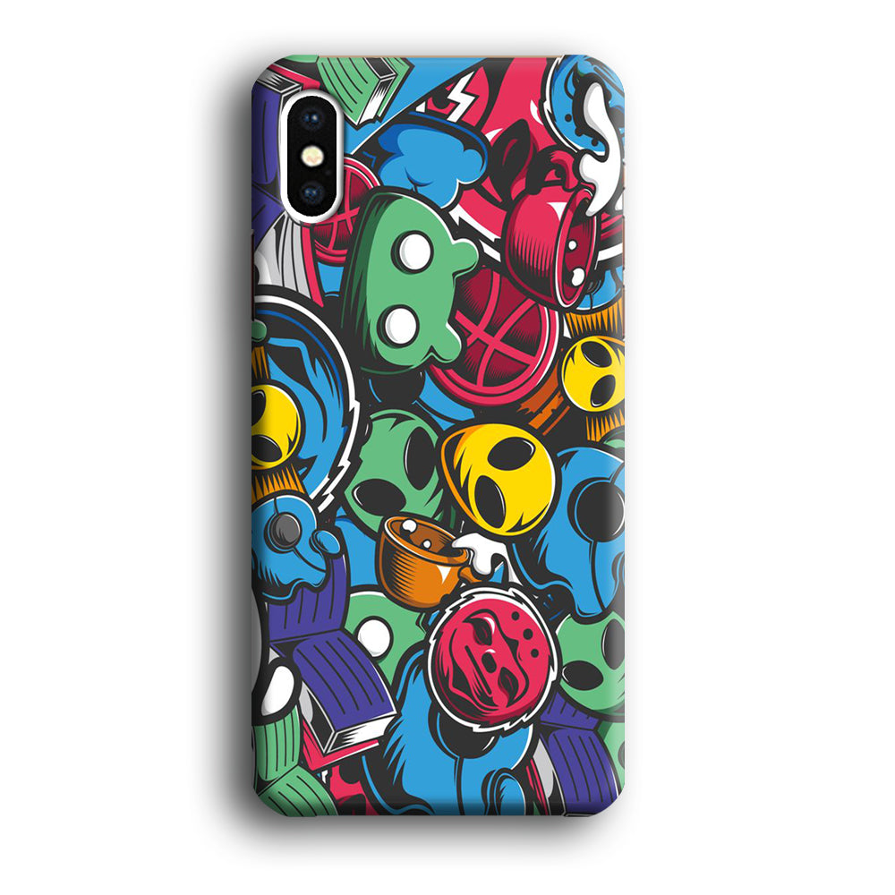 Doodle 001 iPhone Xs Case-Phone Case-3D Case-Altracase