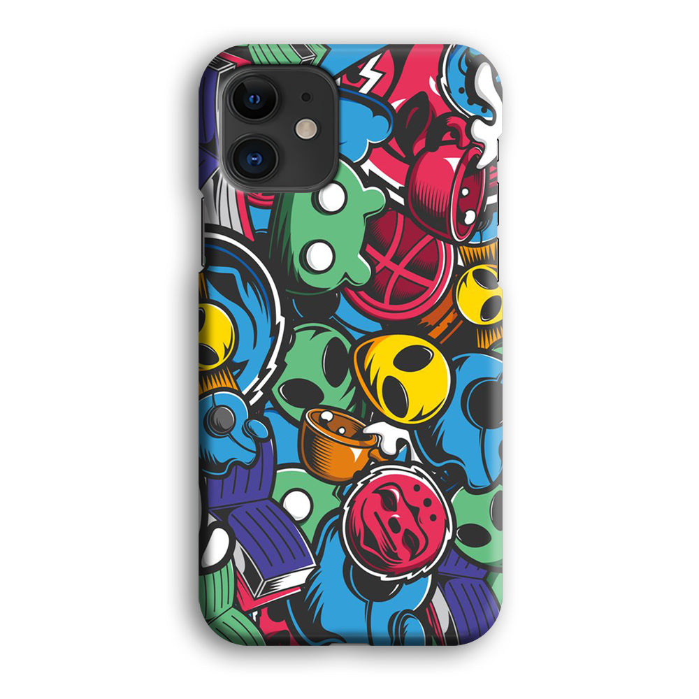 Doodle 001 iPhone 12 Case-Phone Case-3D Case-Altracase