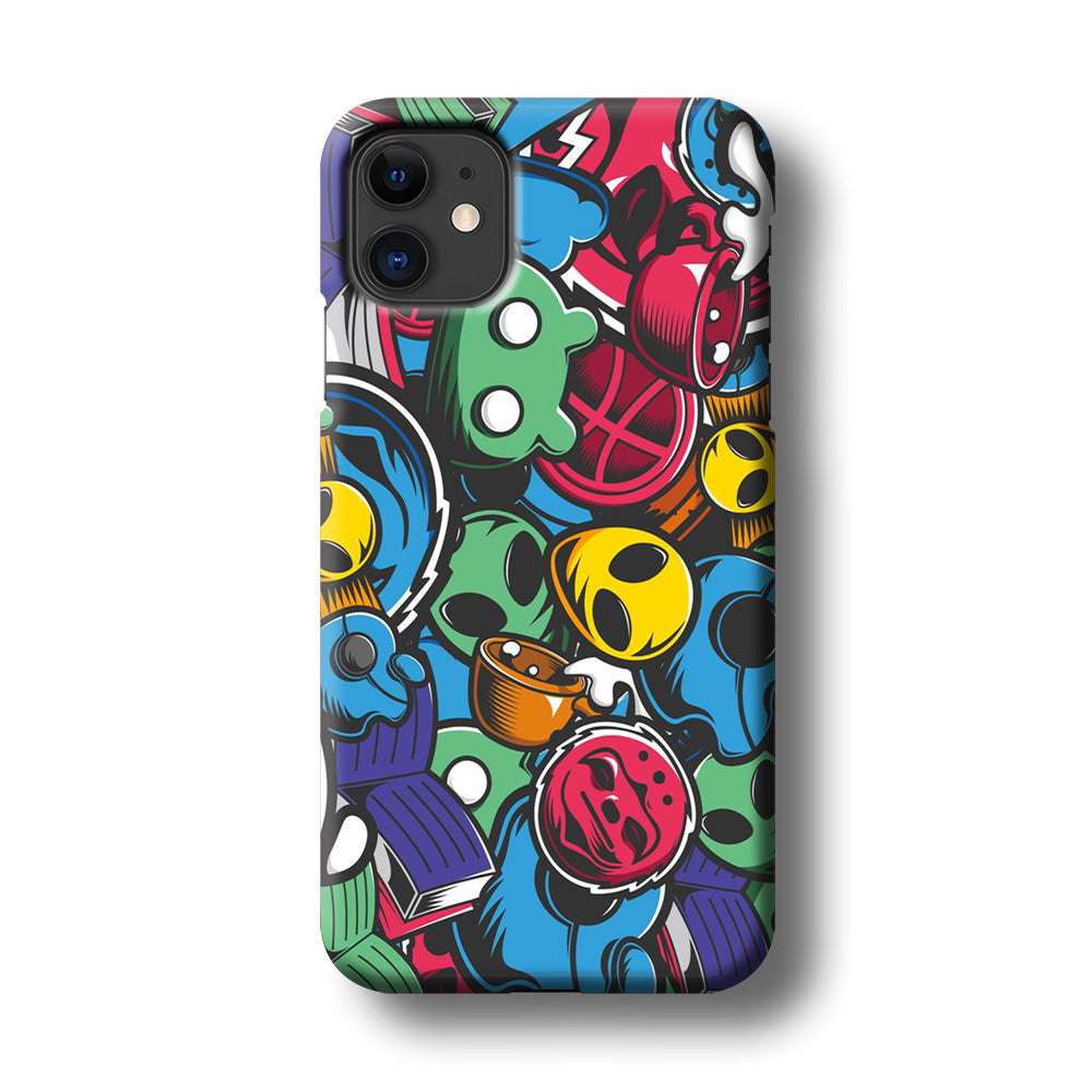 Doodle 001 iPhone 11 Case-Phone Case-3D Case-Altracase