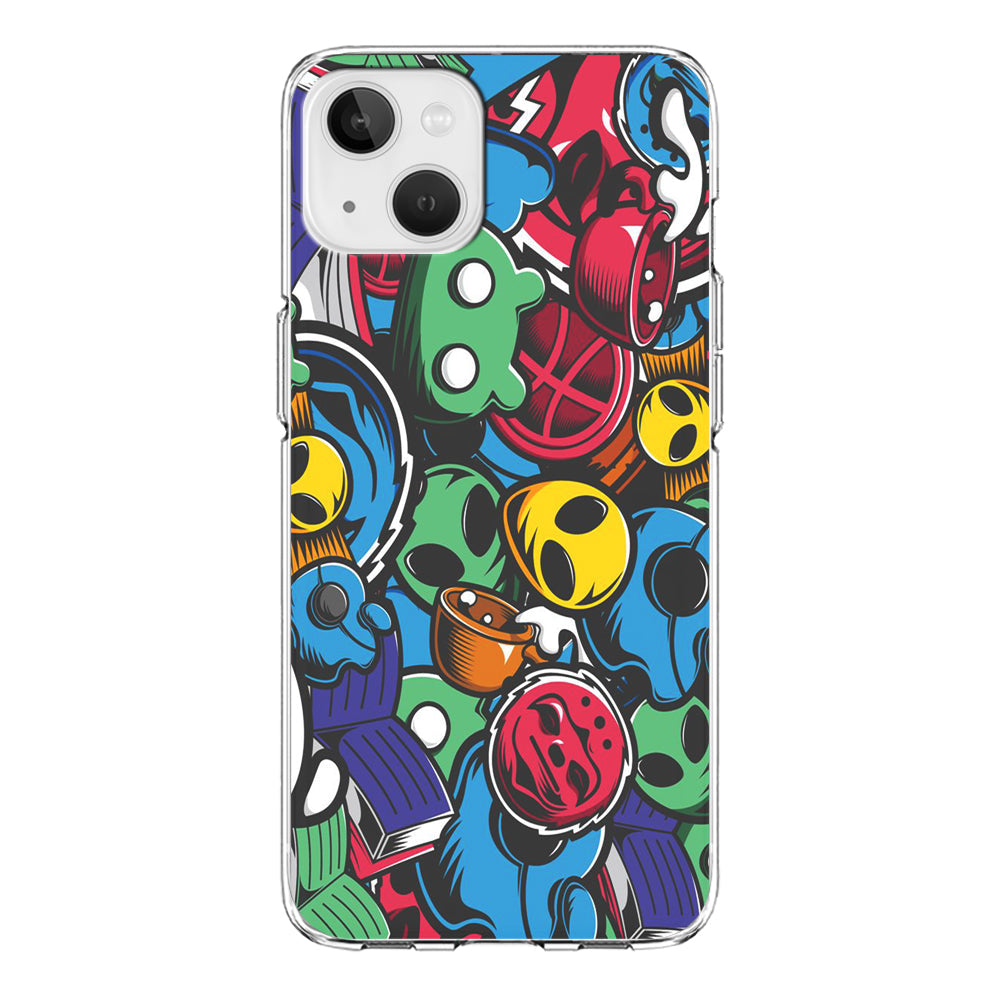 Doodle 001 iPhone 13 Case-Phone Case-Clear Soft Case-Altracase