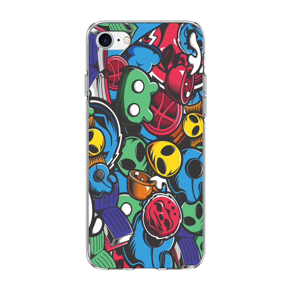 Doodle 001 iPhone 7 Case-Phone Case-Clear Soft Case-Altracase