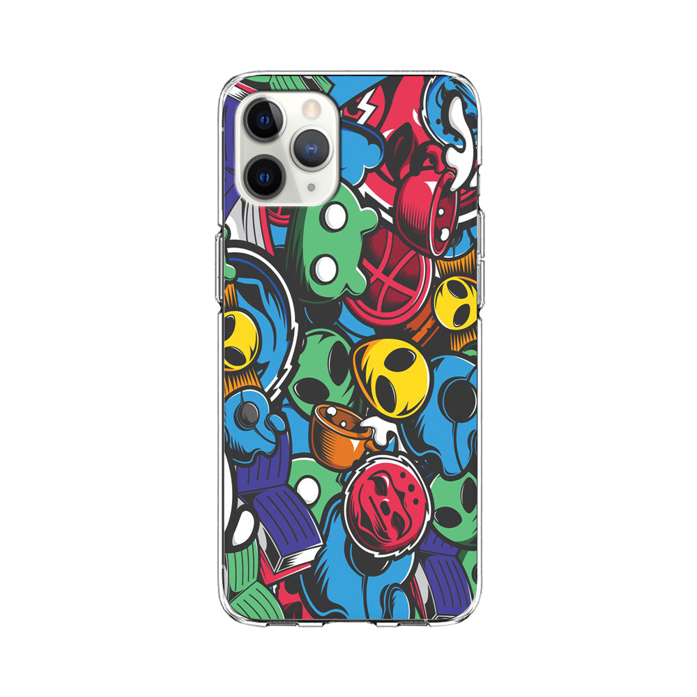 Doodle 001 iPhone 11 Pro Case-Phone Case-Clear Soft Case-Altracase