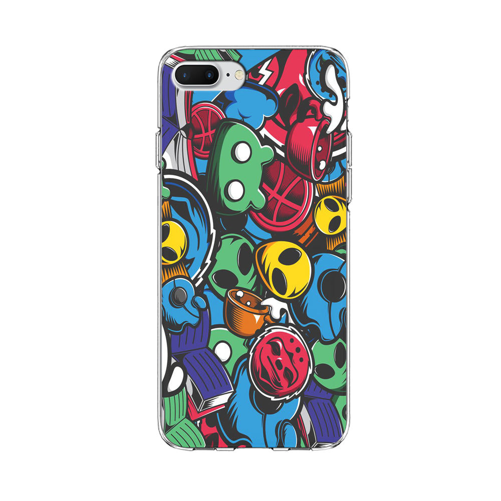 Doodle 001 iPhone 8 Plus Case-Phone Case-Clear Soft Case-Altracase