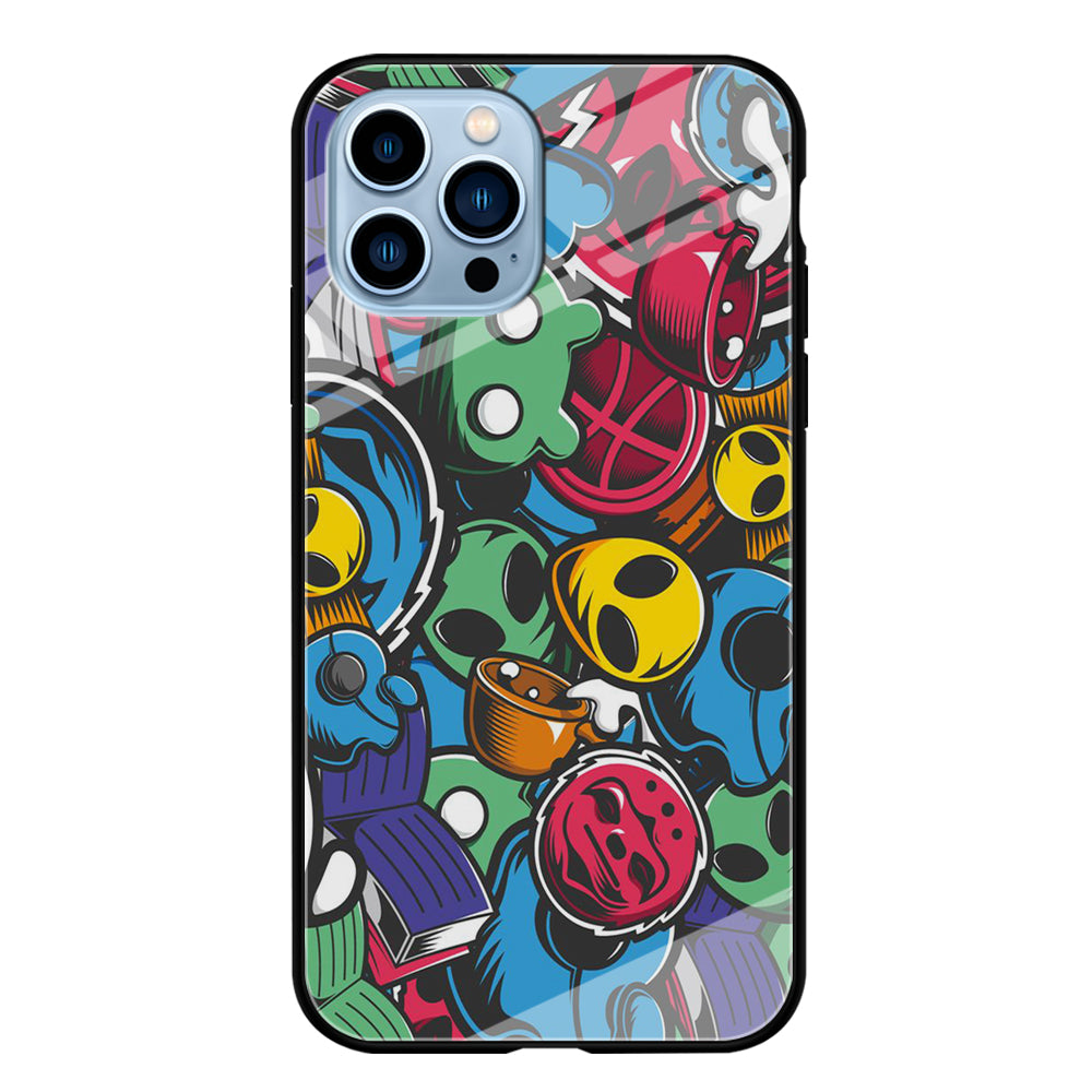 Doodle 001 iPhone 15 Pro Case-Phone Case-Tempered Glass Case-Altracase