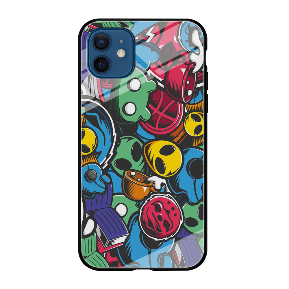 Doodle 001 iPhone 12 Case-Phone Case-Tempered Glass Case-Altracase