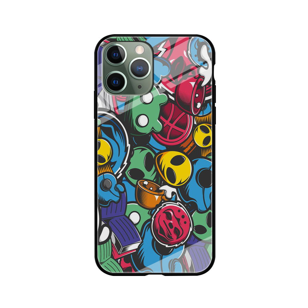 Doodle 001 iPhone 11 Pro Case-Phone Case-Tempered Glass Case-Altracase