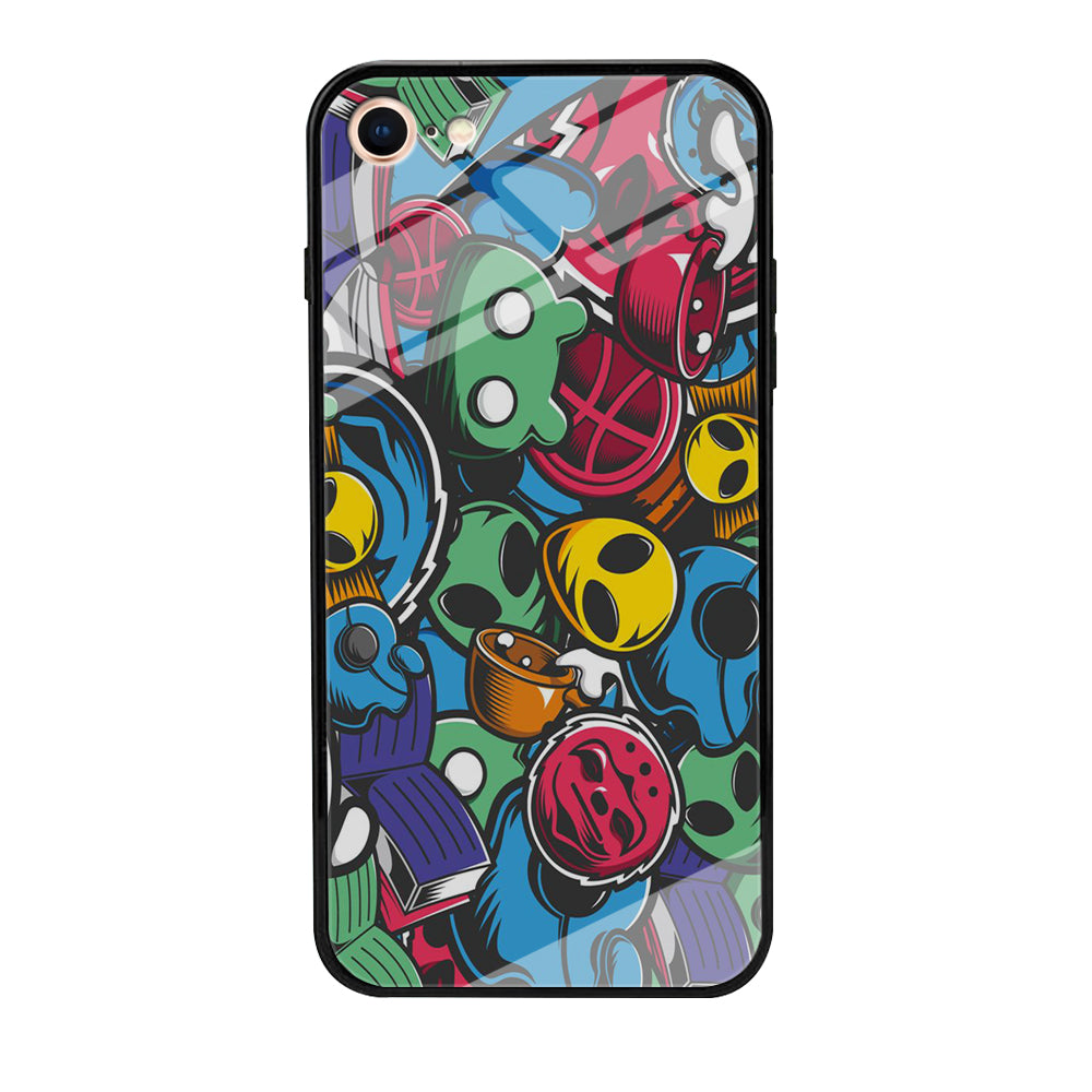 Doodle 001 iPhone 7 Case-Phone Case-Tempered Glass Case-Altracase