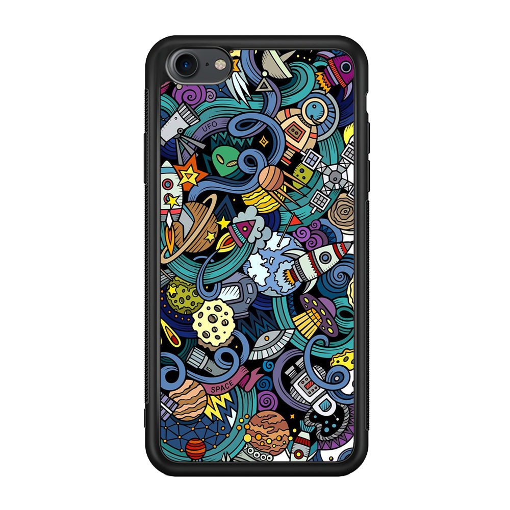 Doodle 002 iPhone 7 Case-Phone Case-Rubber Black (2D Case)-Altracase