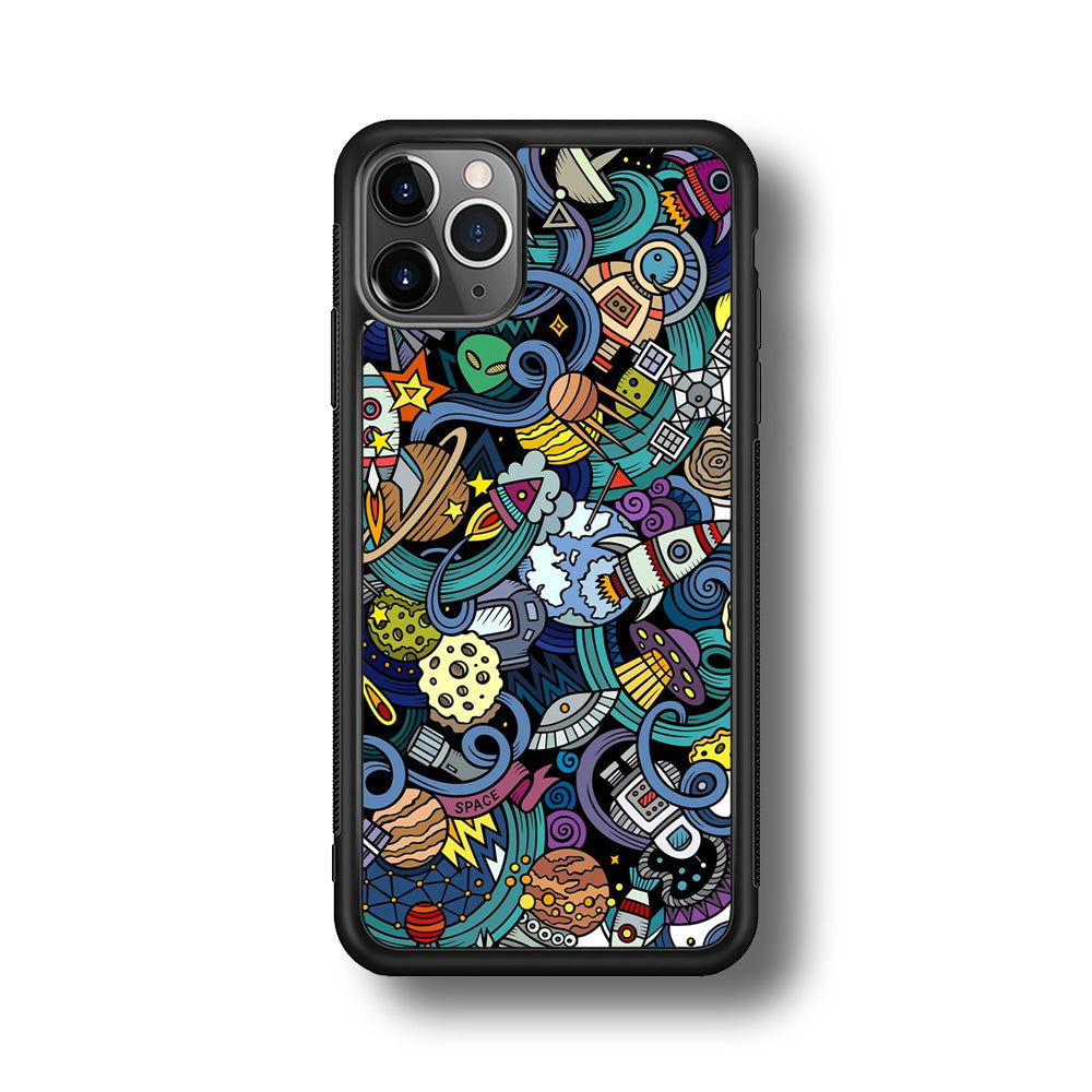 Doodle 002 iPhone 11 Pro Case-Phone Case-Rubber Black (2D Case)-Altracase