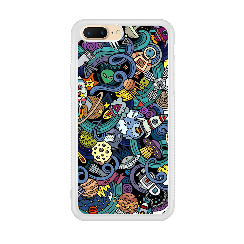 Doodle 002 iPhone 7 Plus Case-Phone Case-Rubber White (2D Case)-Altracase