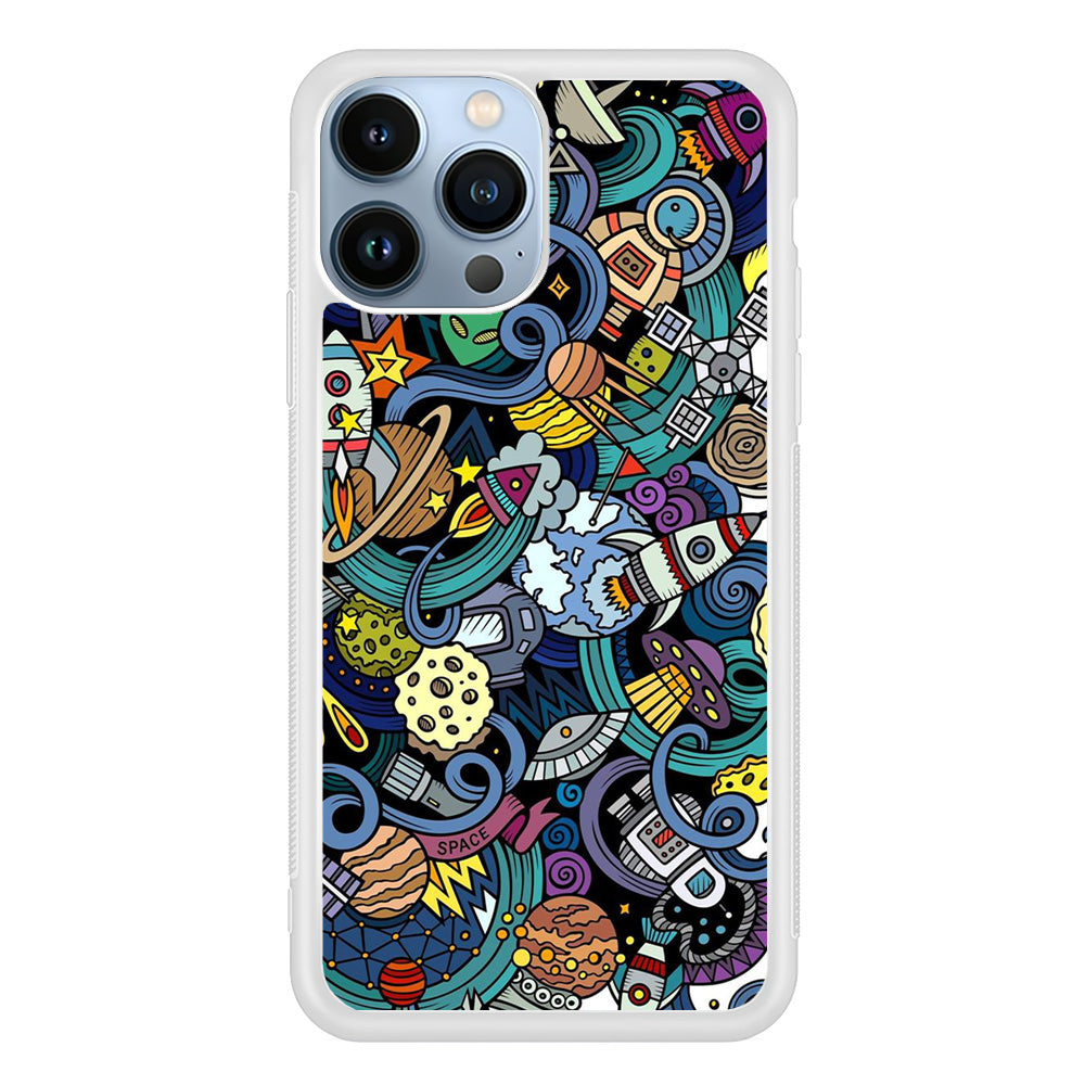 Doodle 002 iPhone 15 Pro Case-Phone Case-Rubber White (2D Case)-Altracase