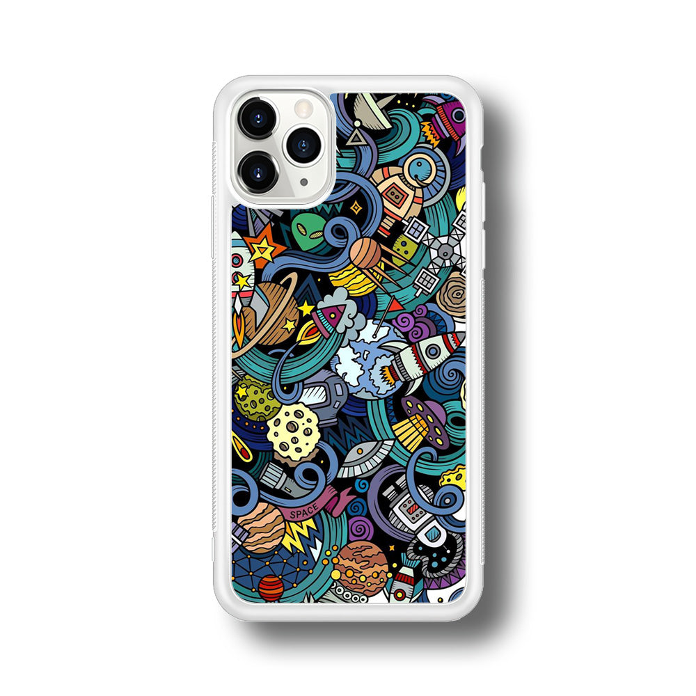 Doodle 002 iPhone 11 Pro Case-Phone Case-Rubber White (2D Case)-Altracase