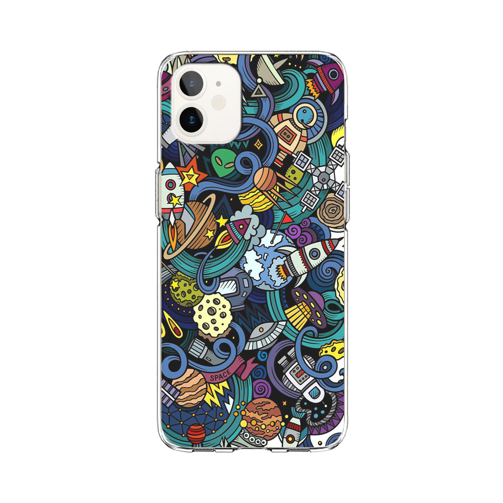 Doodle 002 iPhone 12 Case-Phone Case-Clear Soft Case-Altracase