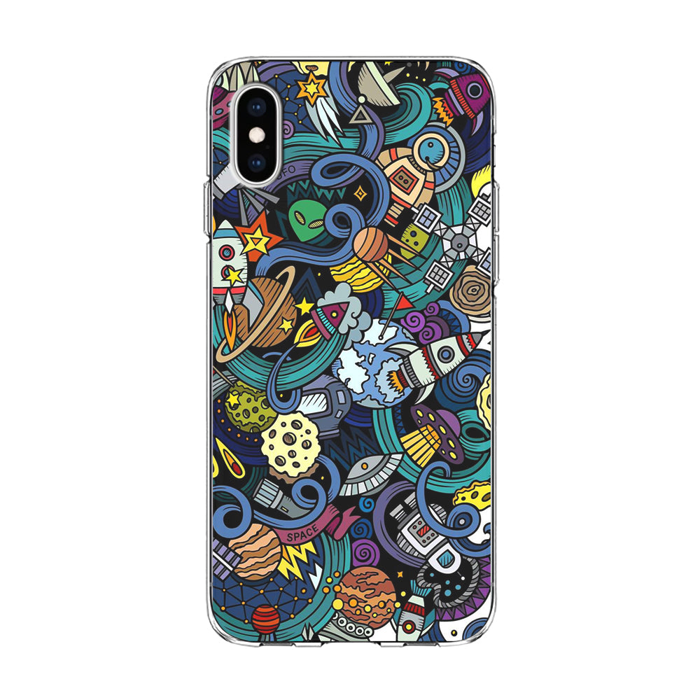 Doodle 002 iPhone Xs Case-Phone Case-Clear Soft Case-Altracase