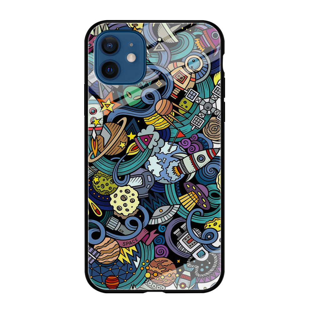 Doodle 002 iPhone 12 Mini Case-Phone Case-Tempered Glass Case-Altracase