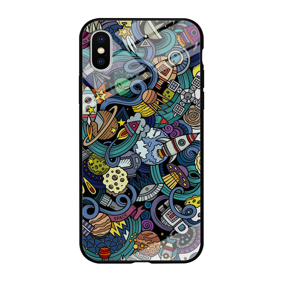 Doodle 002 iPhone Xs Case-Phone Case-Tempered Glass Case-Altracase
