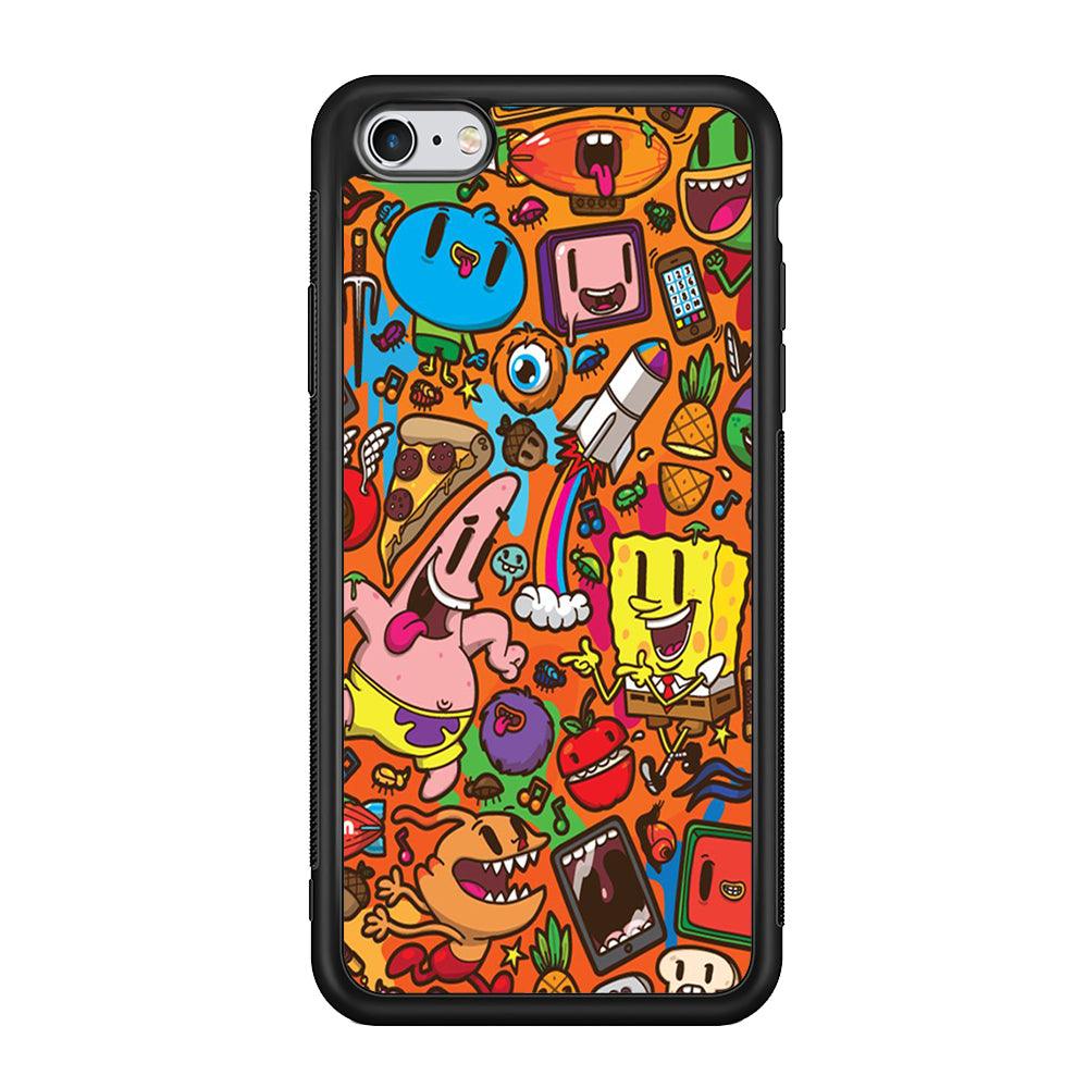 Doodle Art 005 iPhone 6 | 6s Case-Phone Case-Rubber Black (2D Case)-Altracase