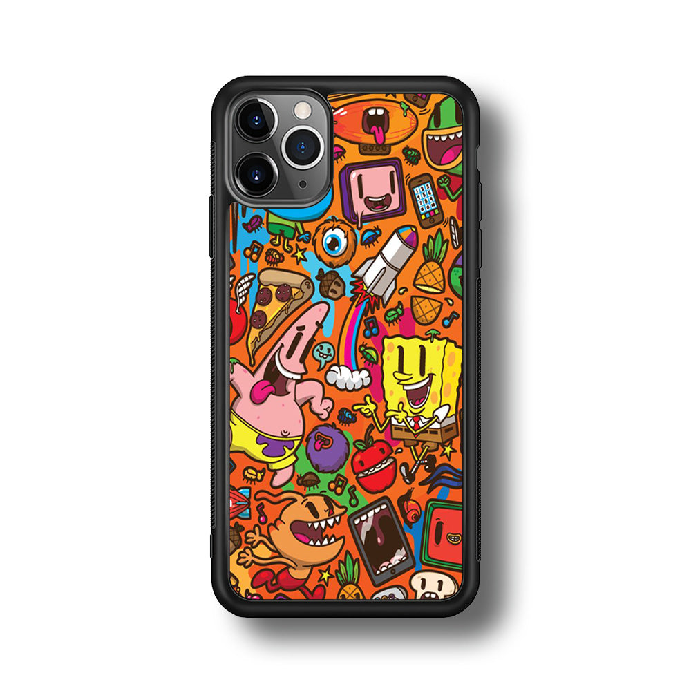 Doodle Art 005 iPhone 11 Pro Case-Phone Case-Rubber Black (2D Case)-Altracase