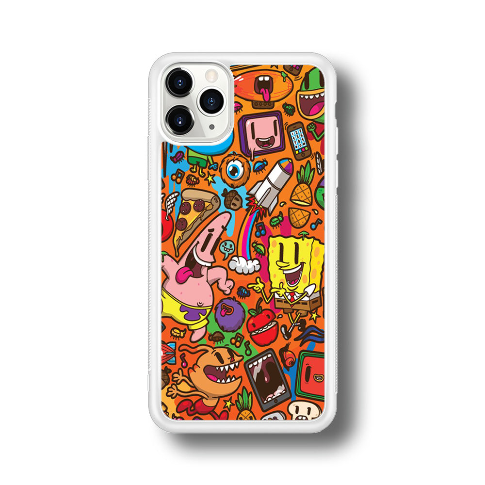 Doodle Art 005 iPhone 11 Pro Case-Phone Case-Rubber White (2D Case)-Altracase