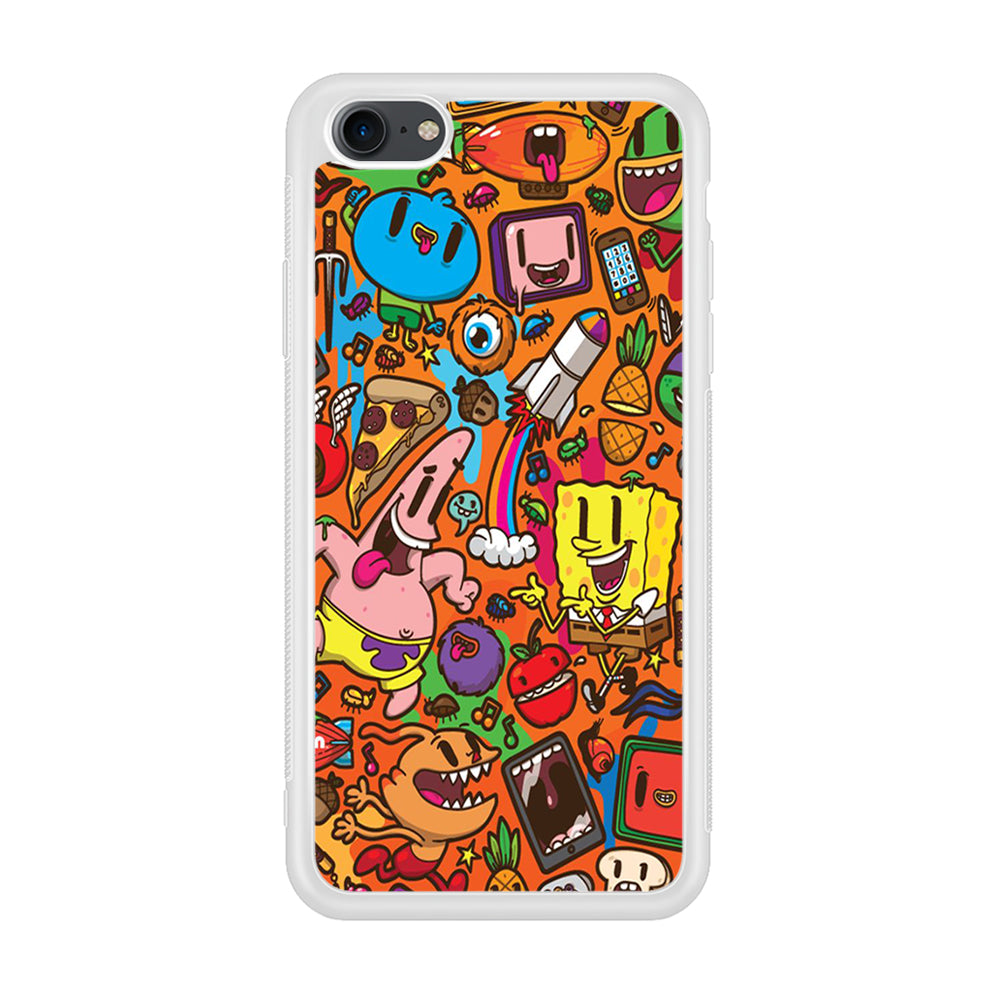 Doodle Art 005 iPhone 8 Case-Phone Case-Rubber White (2D Case)-Altracase