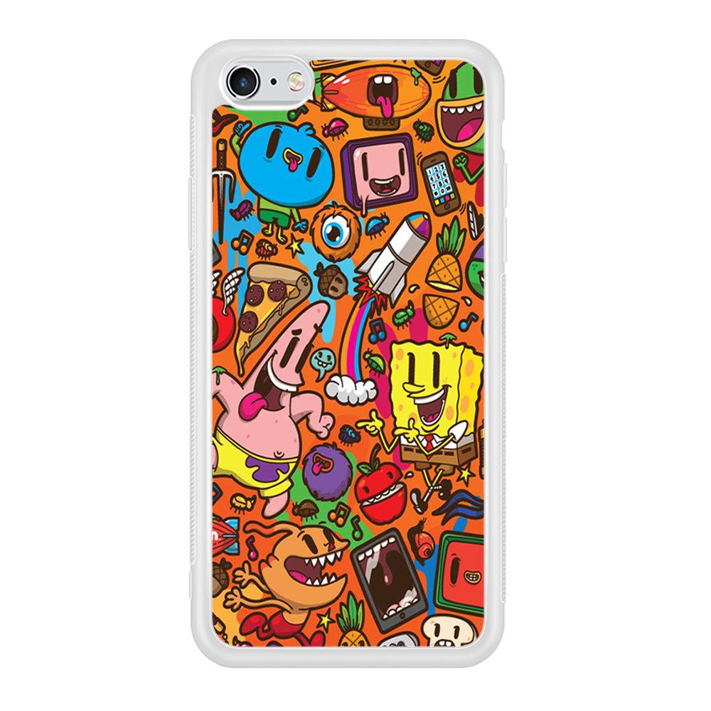 Doodle Art 005 iPhone 6 | 6s Case-Phone Case-Rubber White (2D Case)-Altracase