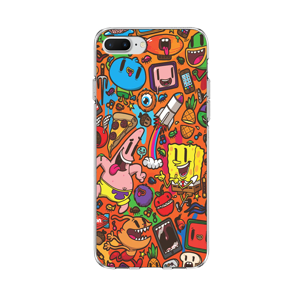 Doodle Art 005 iPhone 8 Plus Case-Phone Case-Clear Soft Case-Altracase