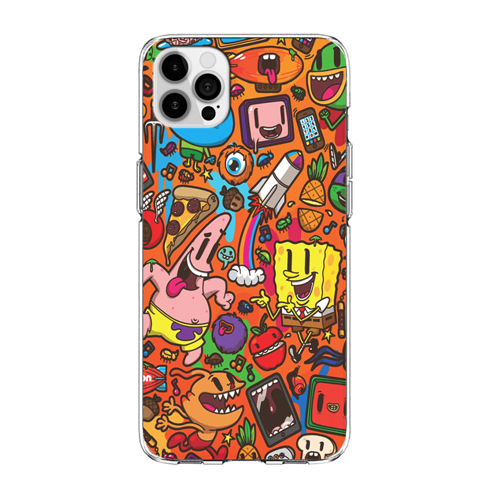 Doodle Art 005 iPhone 15 Pro Case-Phone Case-Clear Soft Case-Altracase