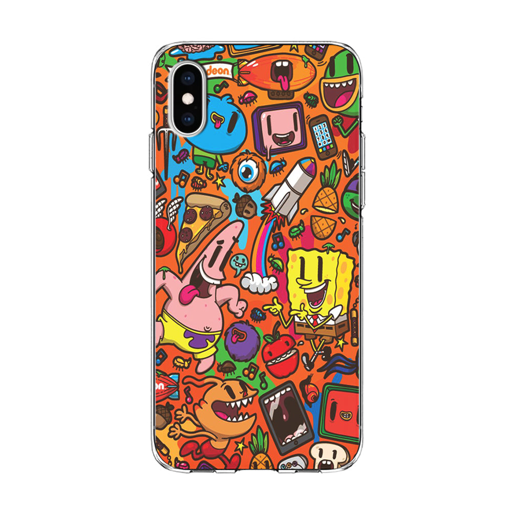 Doodle Art 005 iPhone Xs Case-Phone Case-Clear Soft Case-Altracase