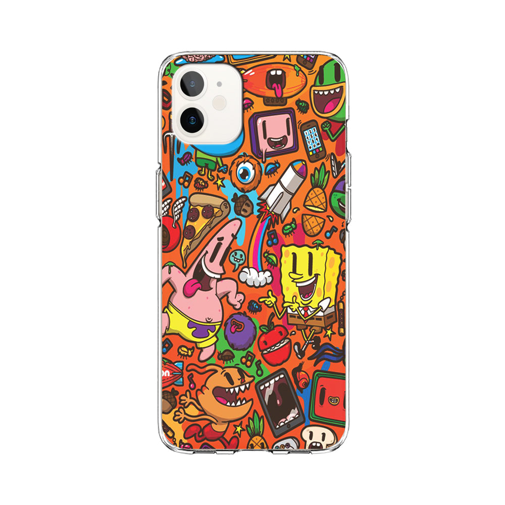 Doodle Art 005 iPhone 12 Case-Phone Case-Clear Soft Case-Altracase