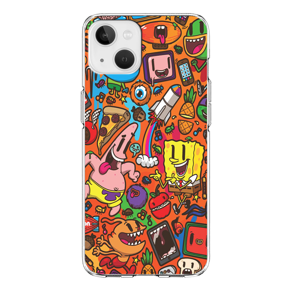 Doodle Art 005 iPhone 13 Mini Case-Phone Case-Clear Soft Case-Altracase