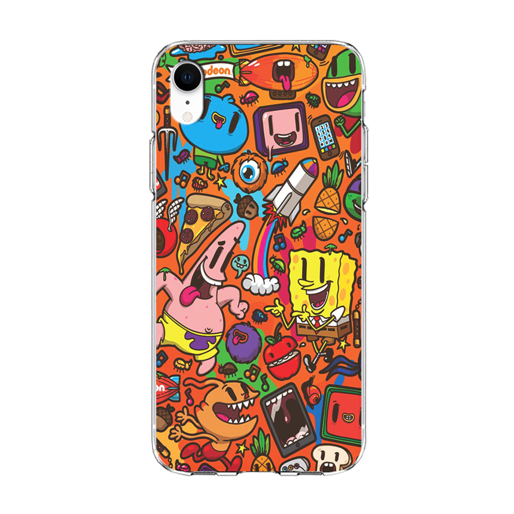 Doodle Art 005 iPhone XR Case-Phone Case-Clear Soft Case-Altracase
