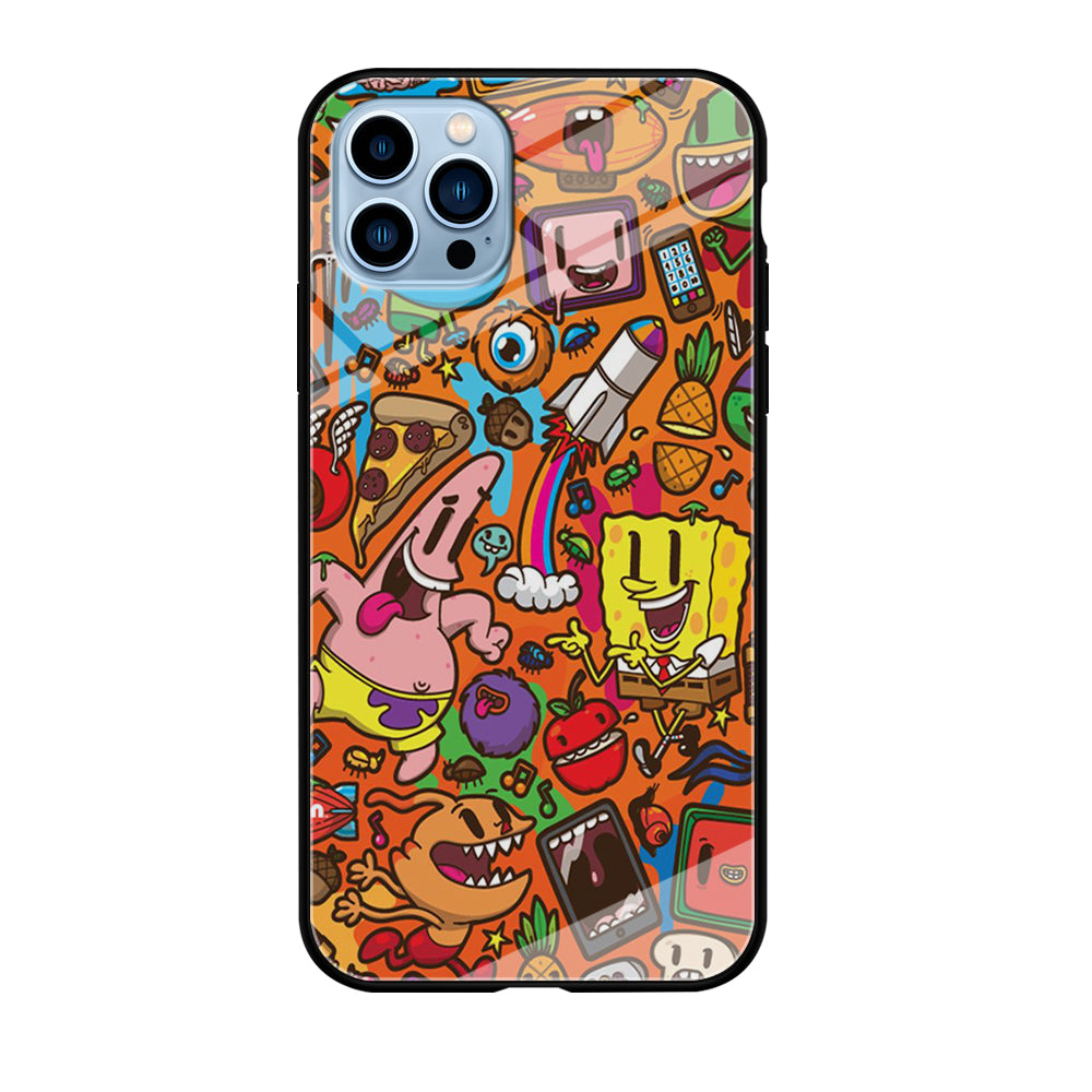 Doodle Art 005 iPhone 12 Pro Max Case-Phone Case-Tempered Glass Case-Altracase