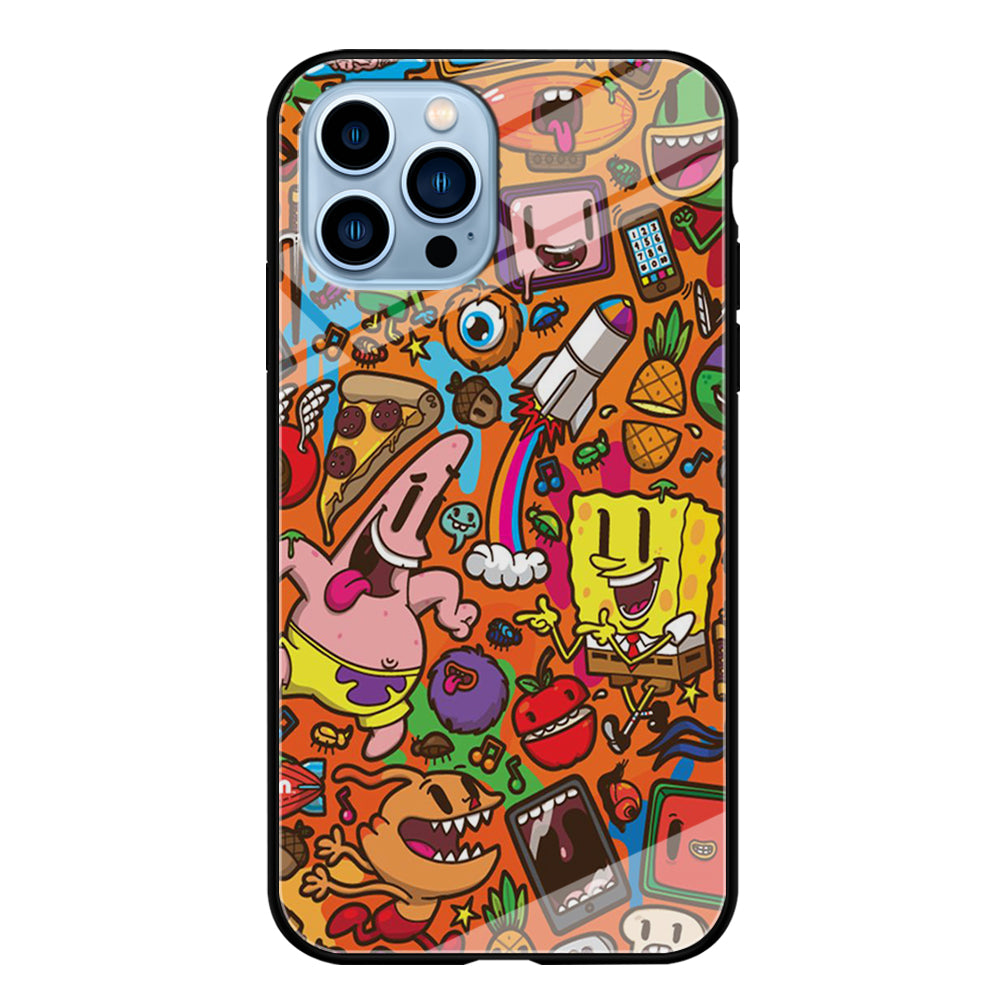 Doodle Art 005 iPhone 15 Pro Max Case-Phone Case-Tempered Glass Case-Altracase