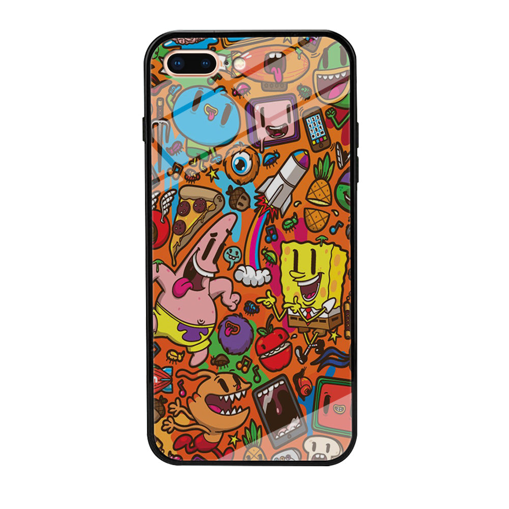 Doodle Art 005 iPhone 8 Plus Case-Phone Case-Tempered Glass Case-Altracase