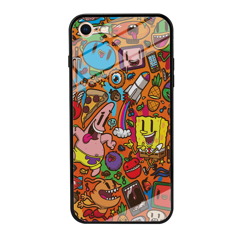 Doodle Art 005 iPhone SE 2020 Case-Phone Case-Tempered Glass Case-Altracase