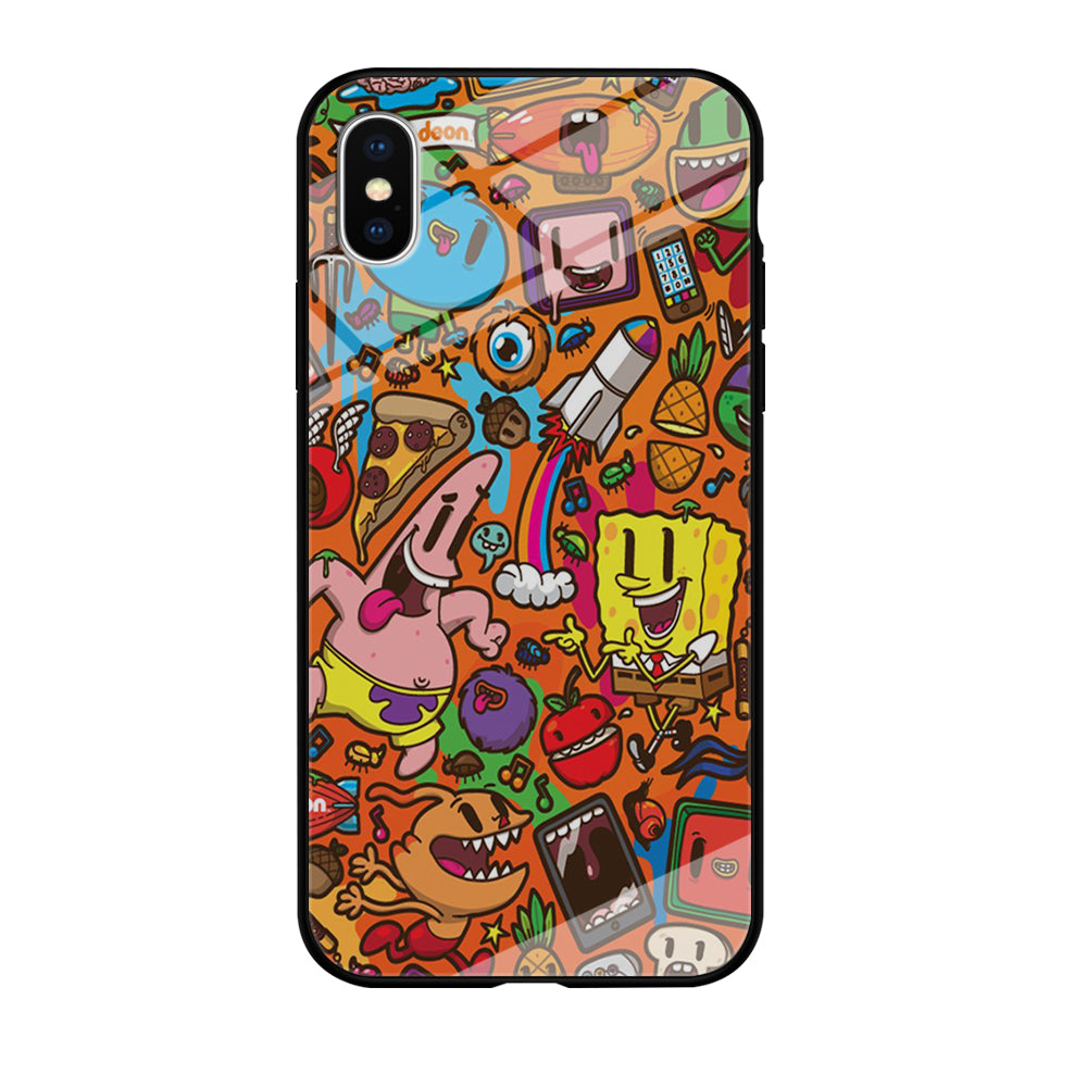 Doodle Art 005 iPhone Xs Case-Phone Case-Tempered Glass Case-Altracase