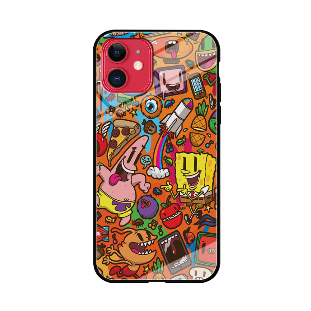 Doodle Art 005 iPhone 11 Case-Phone Case-Tempered Glass Case-Altracase